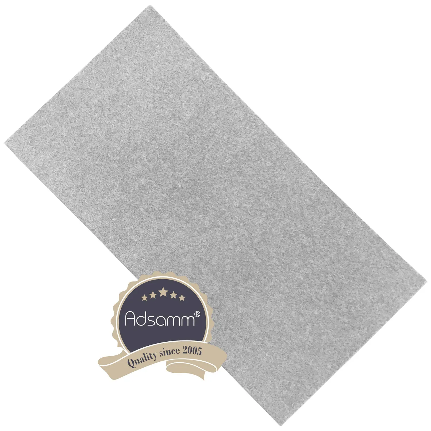 Adsamm Feltro Autoadesivo 1,5 mm Grigio 5 Fogli 10x20 cm