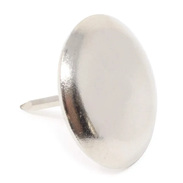 Adsamm scivoli metallo con chiodo argento 35 mm 16 pezzi
