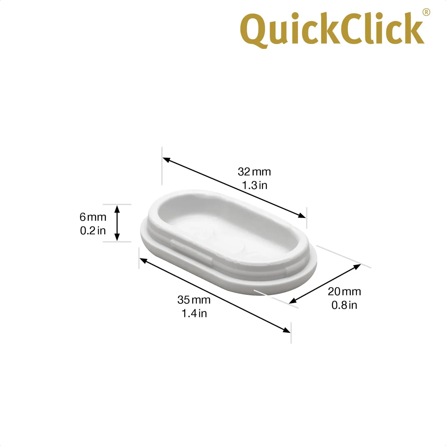 Wagner QuickClick 15791200 feltrini ricambio 35x20mm 8pz Hyper