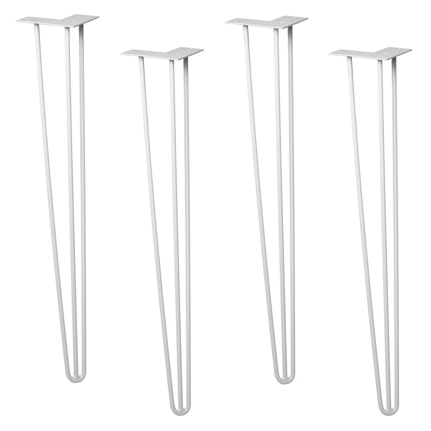 Wagner Hairpin gambe mobili acciaio grigie 20 cm set 4 pezzi