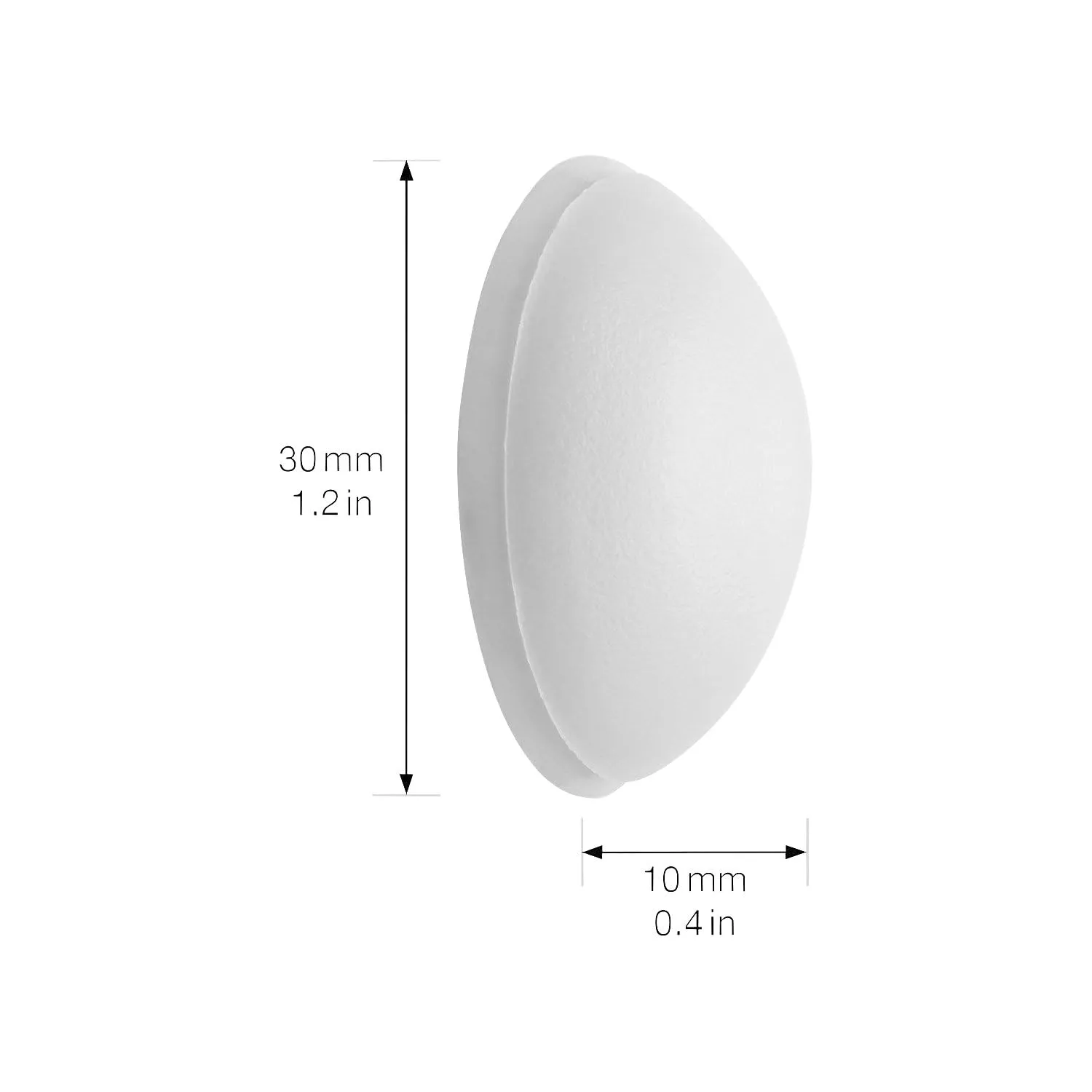 Wagner 15233012 paracolpo parete bianco Ø 30 mm 2 pezzi