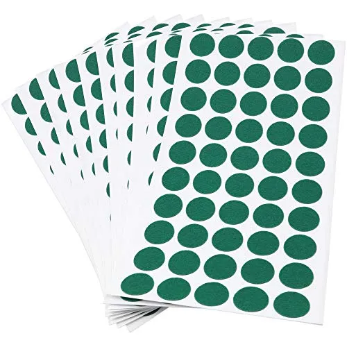 Adsamm ultrasottili feltrini per mobili rotondi Ø20mm verdi 500pz 1,5mm