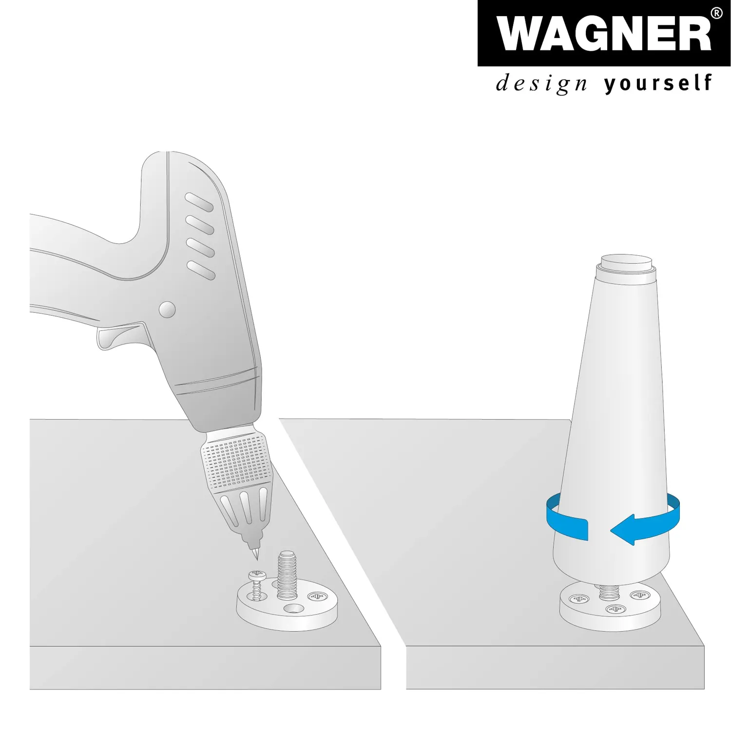Wagner 60x60 piede tavolo faggio naturale 710 mm