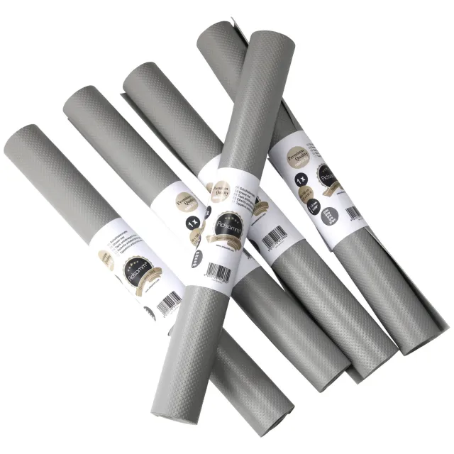 Adsamm tappetini antiscivolo 48x200 cm grigi 5 pz PVC