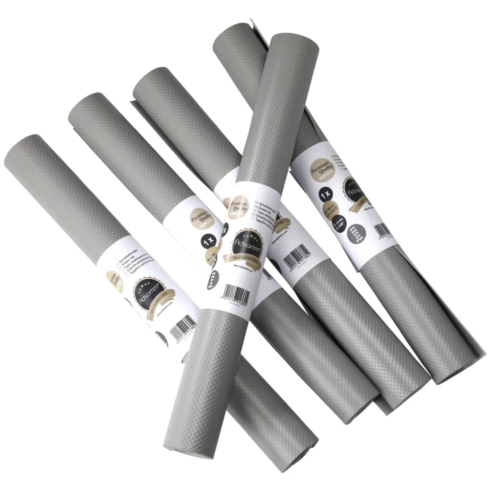 Adsamm tappetini antiscivolo 48x200 cm grigi 5 pz PVC