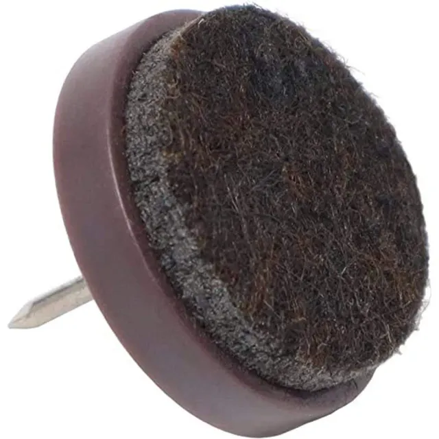 Adsamm feltrini con chiodo marroni Ø 24 mm 32 pezzi