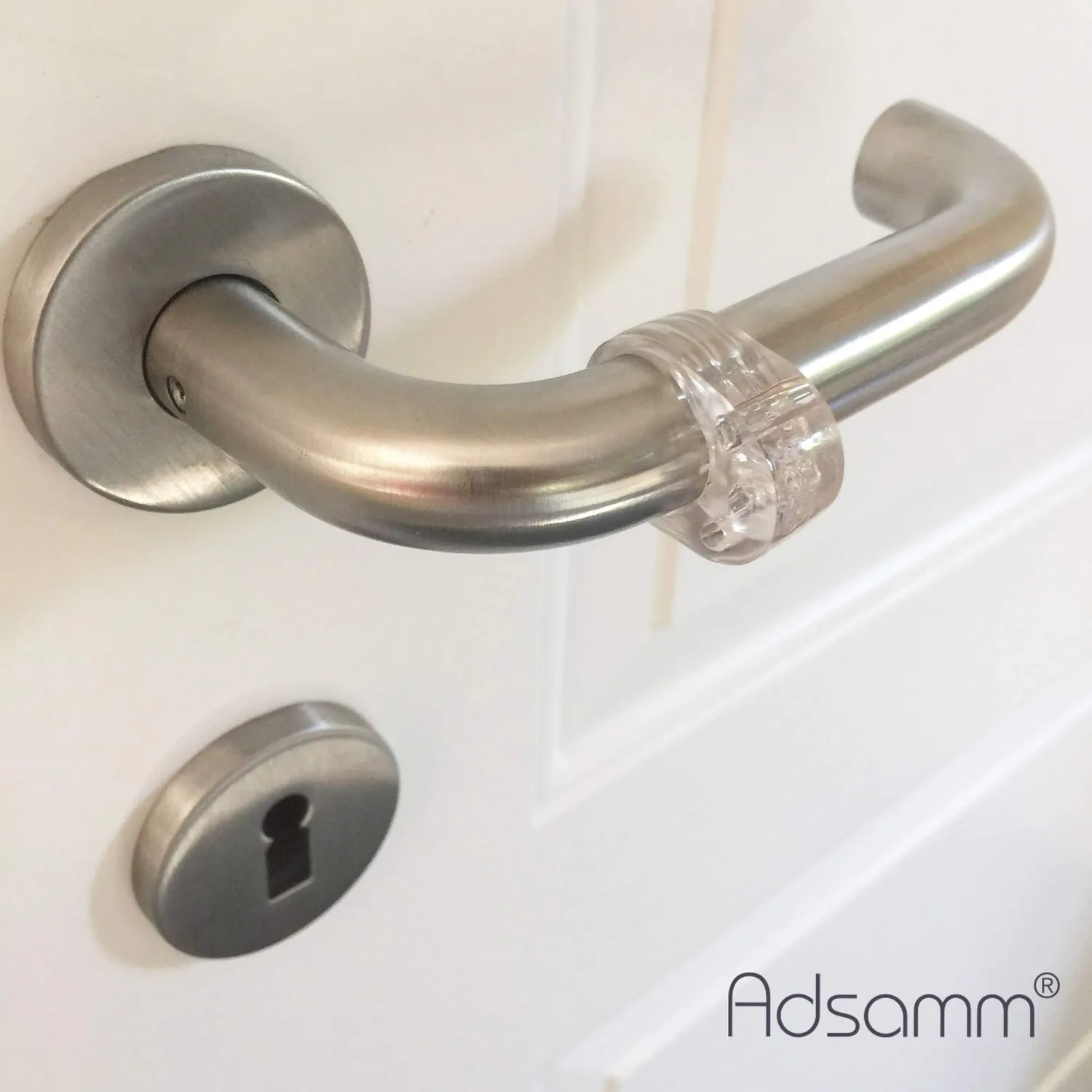 Adsamm paracolpi anello maniglia Ø 16 mm trasparente 1 pezzo PVC