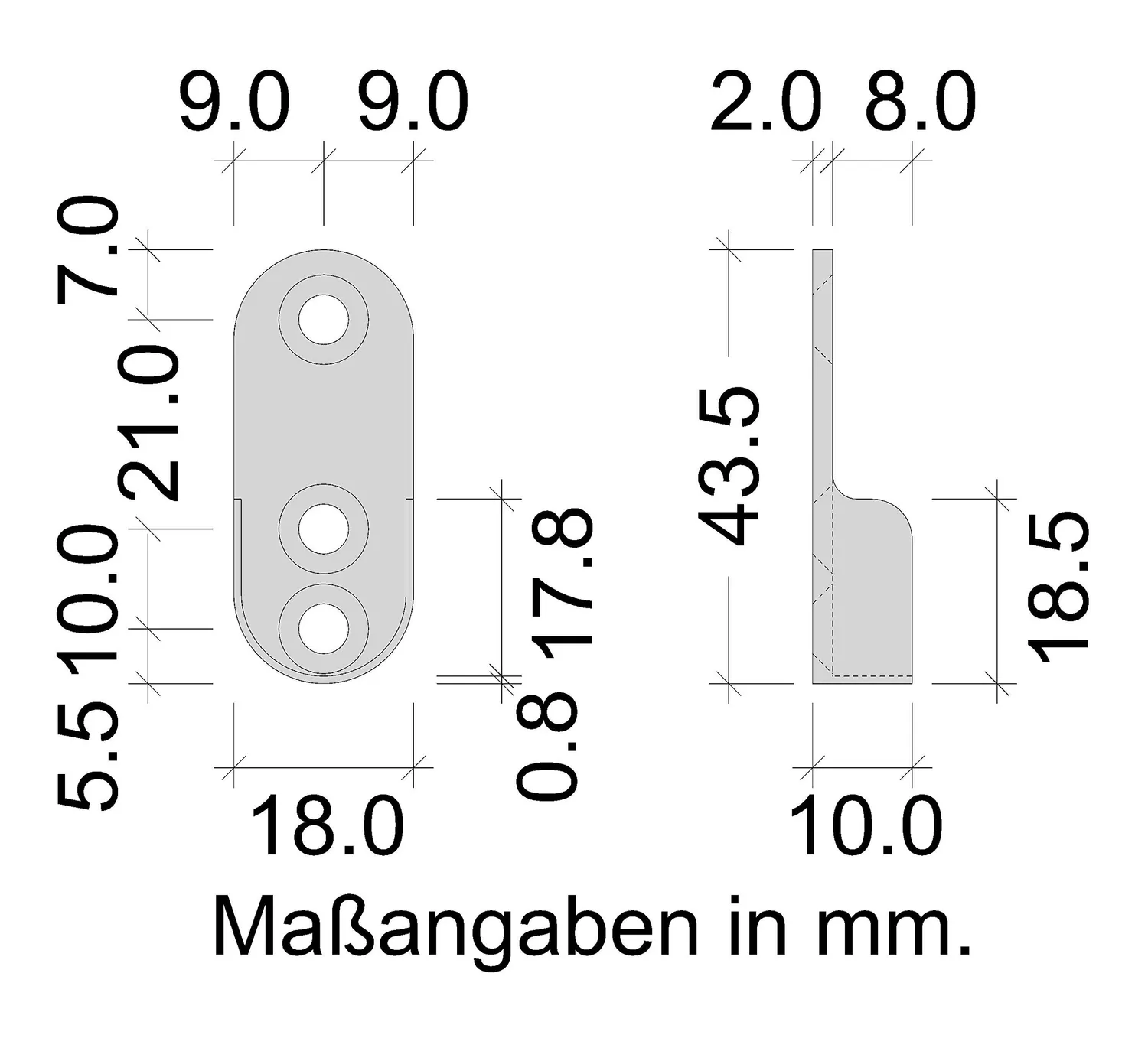 Gedotec asta appendiabiti ovale 1500 mm acciaio cromato 1 pz