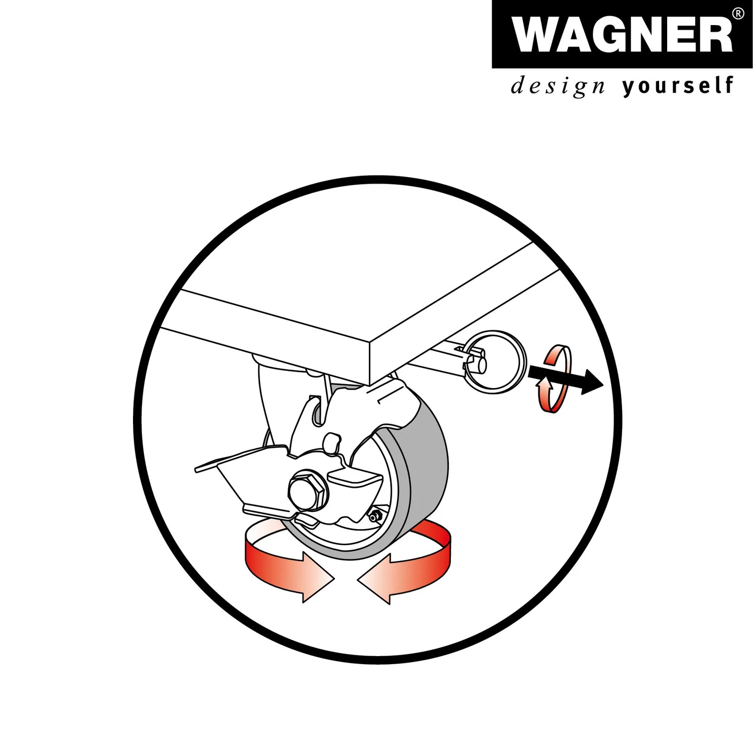 Wagner MM 1348 Carrello Trasporto 78x59 Portata 1000kg