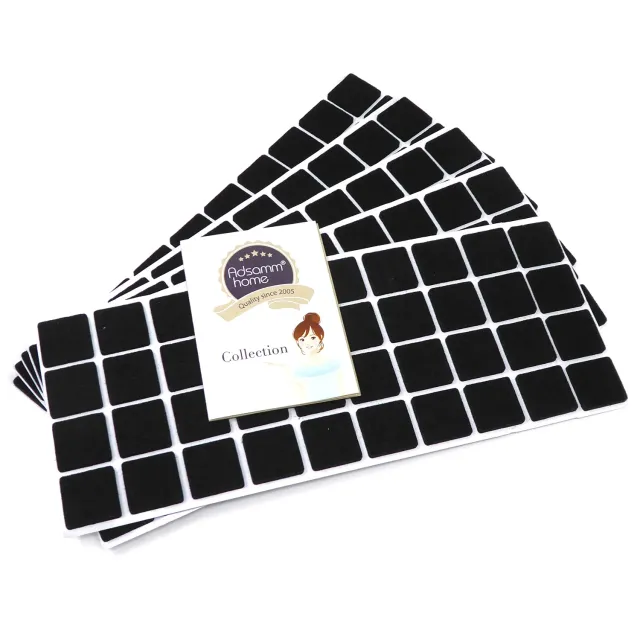 Adsamm feltrini autoadesivi neri 25x25 mm 200 pz