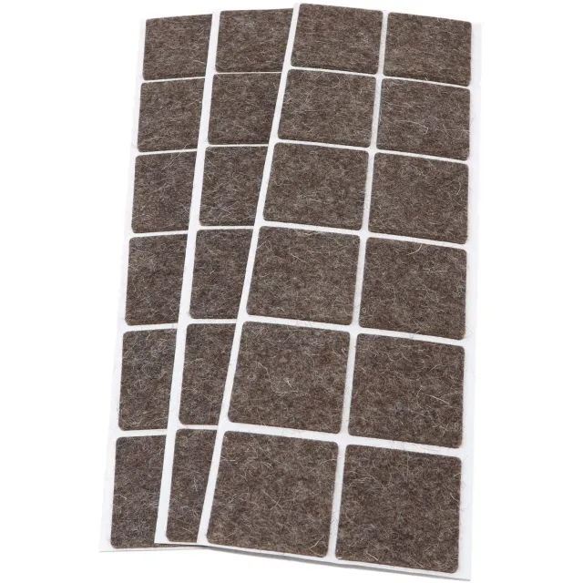 Adsamm Feltrini Quadrati 40x40 mm Marrone 36 Pezzi Lana