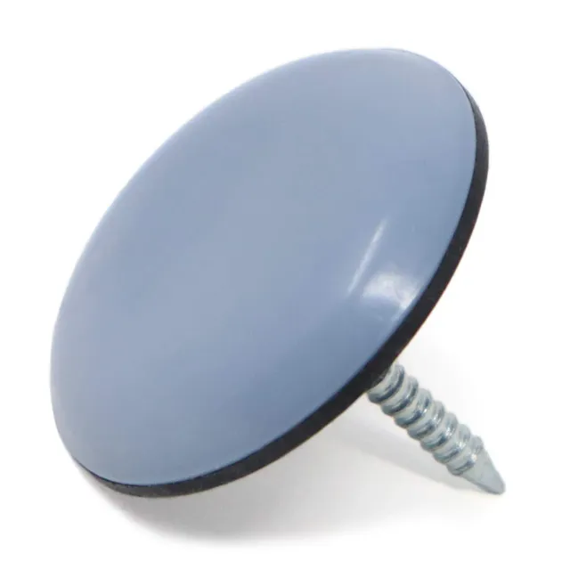 Adsamm 4 pattini PTFE con chiodo grigi Ø 25 mm scorrevoli