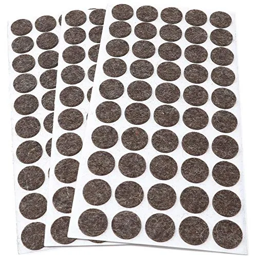 Adsamm Feltrini Lana Ø20 mm Marroni 150 Pezzi 3 mm