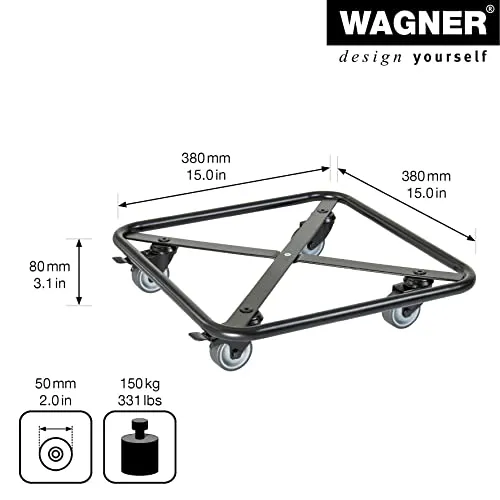 Wagner GH 7013 carrello piante quadrato 38x38 cm 150 kg