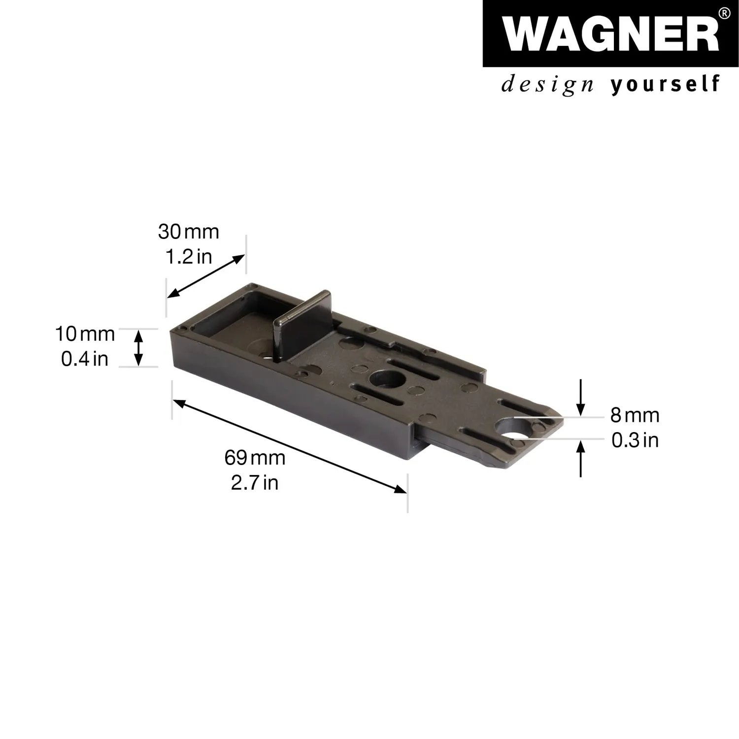 WAGNER QuickClick T-Connect QC 5009 connettori 2 pezzi nero