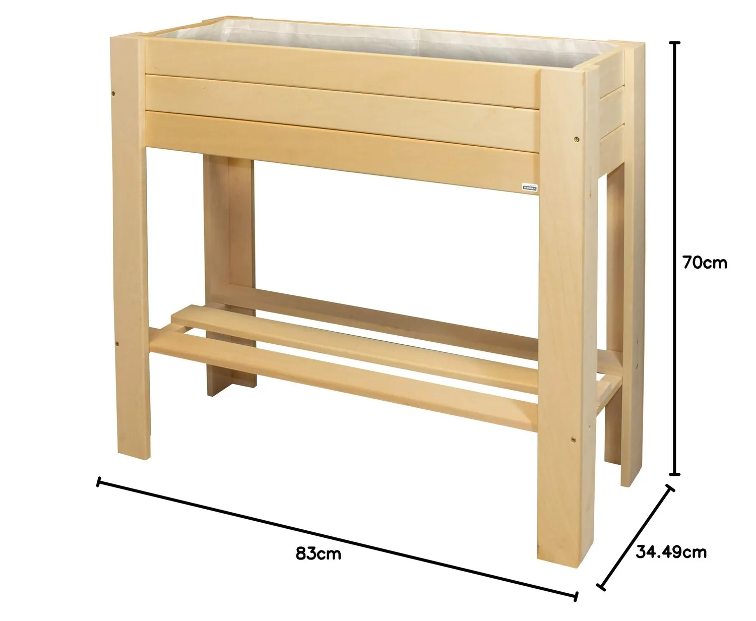 Wagner GreenBox Light aiuola rialzata naturale 83 cm