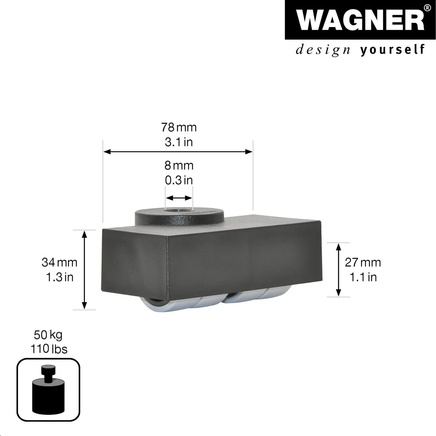 Wagner Metris RO 7170 rotella design nera 27 mm