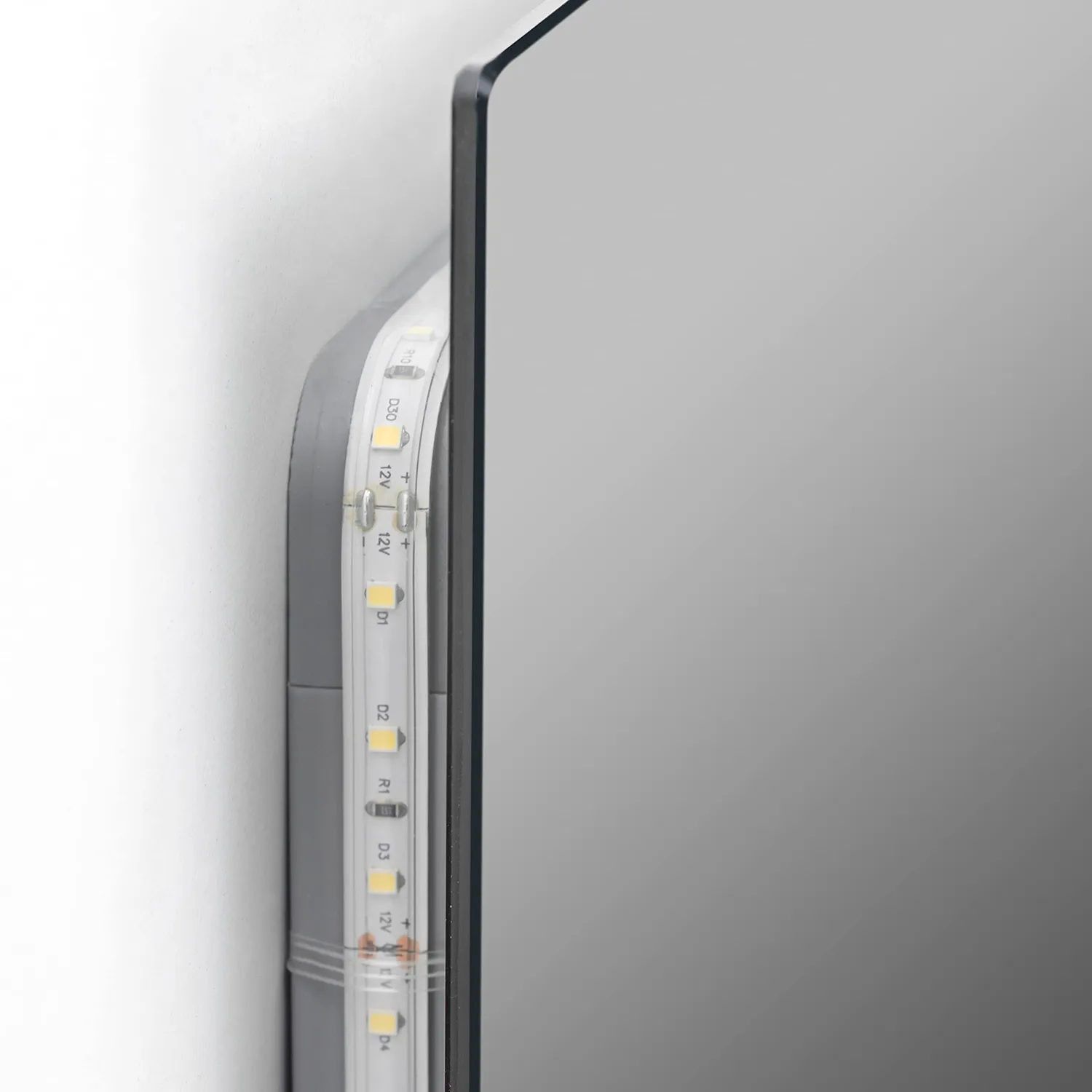 Emuca specchio LED 800x600 rettangolare 14W 4000K IP44 vetro