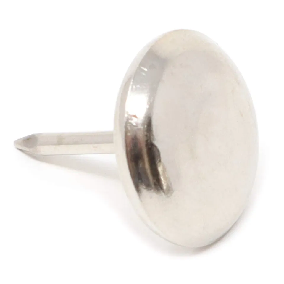Adsamm Pattini Metallo con Chiodo Ø 18 mm 16 Pezzi