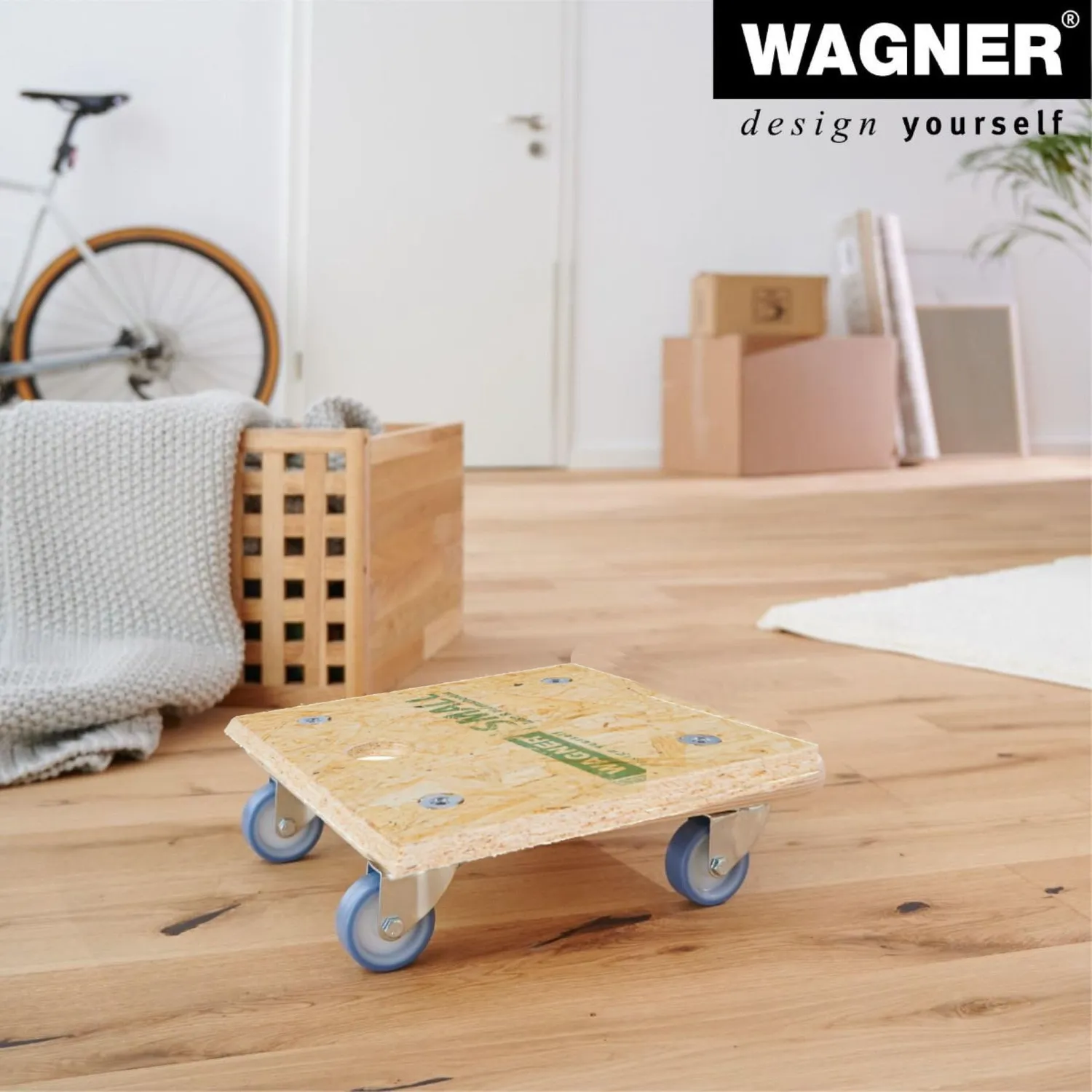 Wagner MM 1357 carrello trasporto quadrato 29x29 cm 250 kg