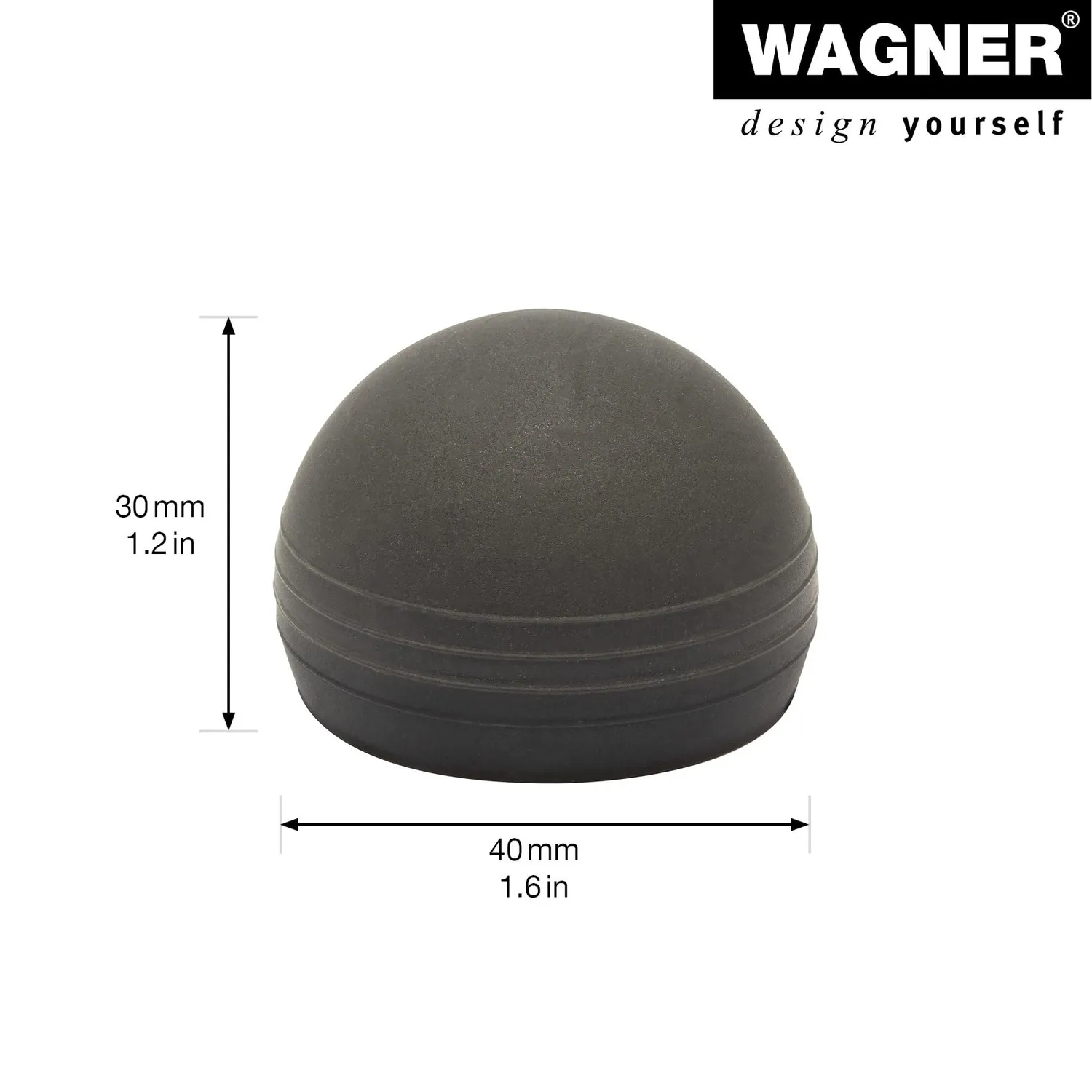 Wagner 15515311 fermaporta pavimento vite e colla gomma