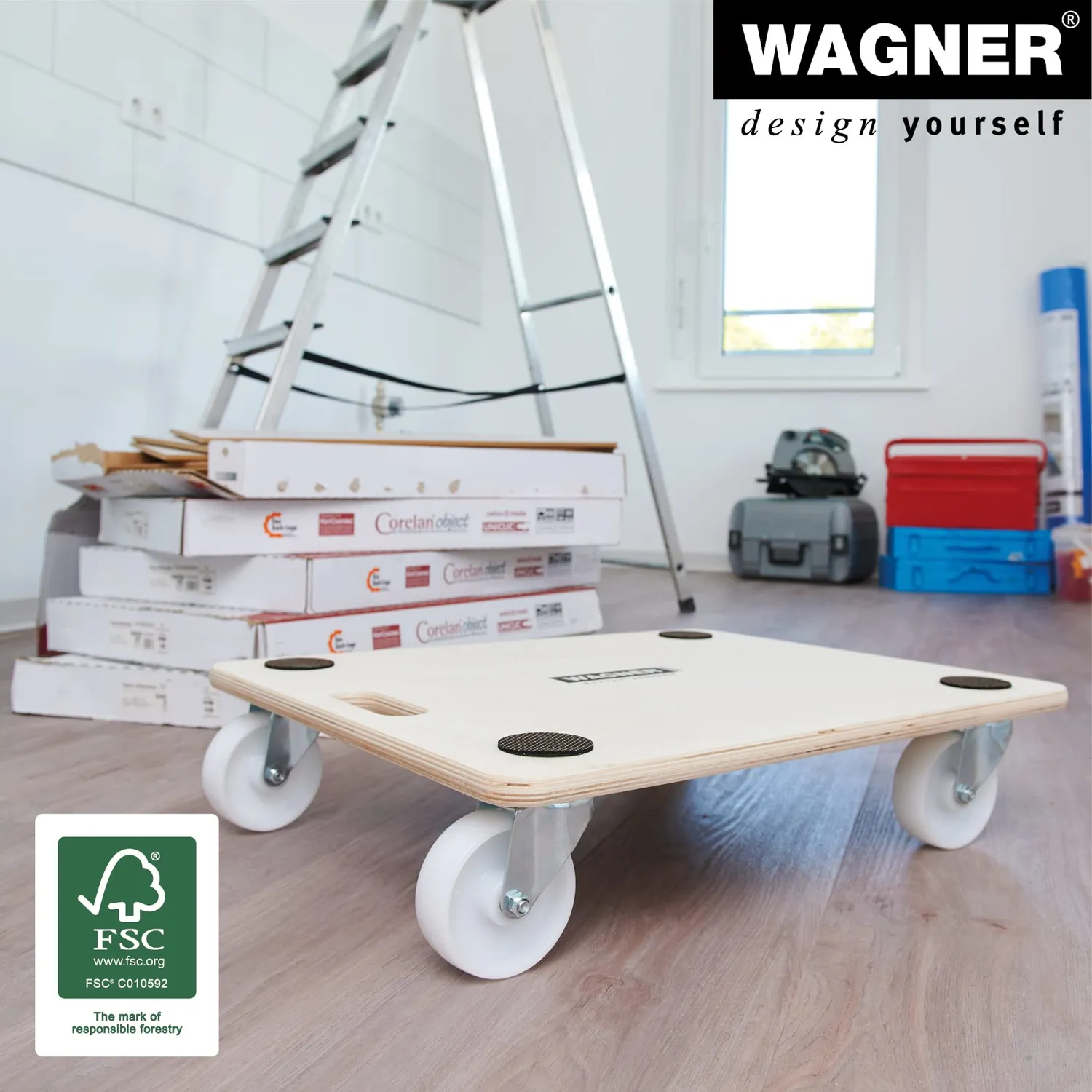 Wagner MM 1086 Carrello Trasporto 60x50 cm 400 kg