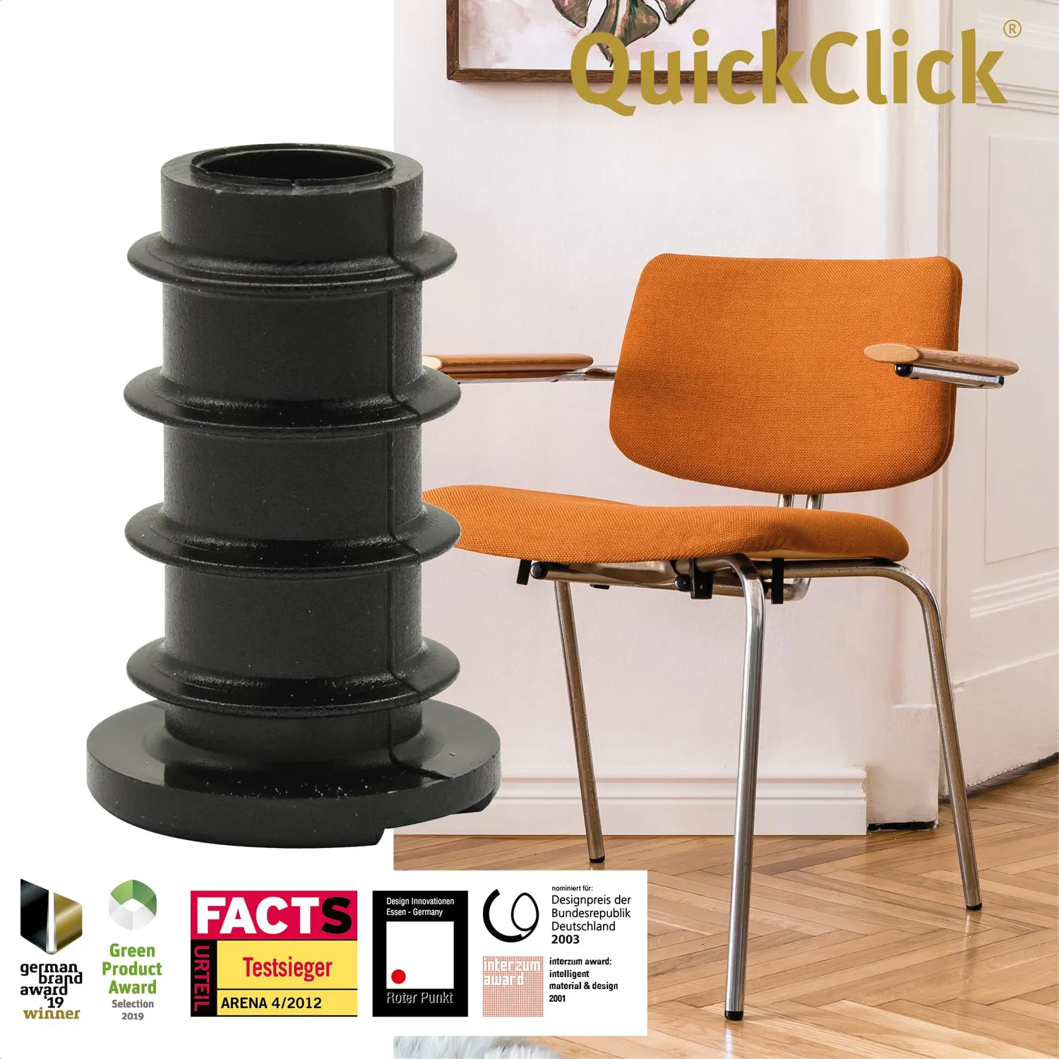 Wagner QuickClick 15786200 feltrini da inserire 14/18 mm 4pz moquette