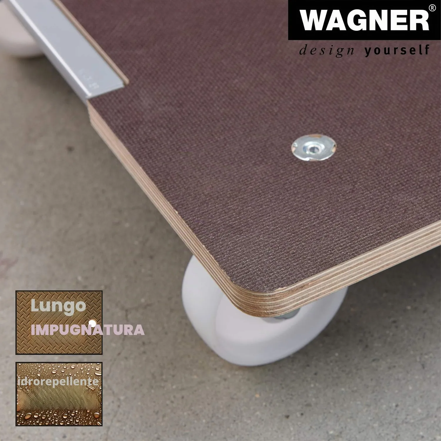 Wagner MM 1379 carrello trasporto 80x60 cm 400 kg antiscivolo