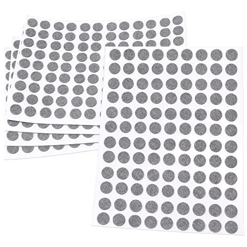 Adsamm feltrini autoadesivi rotondi 10 mm grigio 540 pezzi sottili