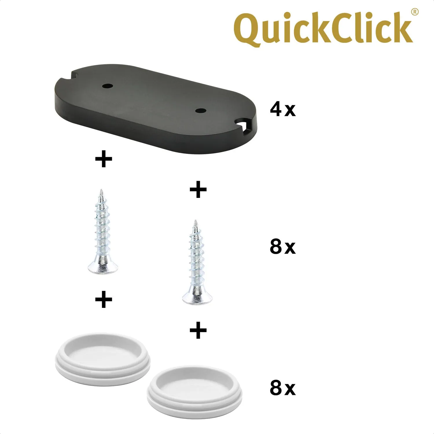 Wagner QuickClick pattini Hyper 62x30 mm avvitare