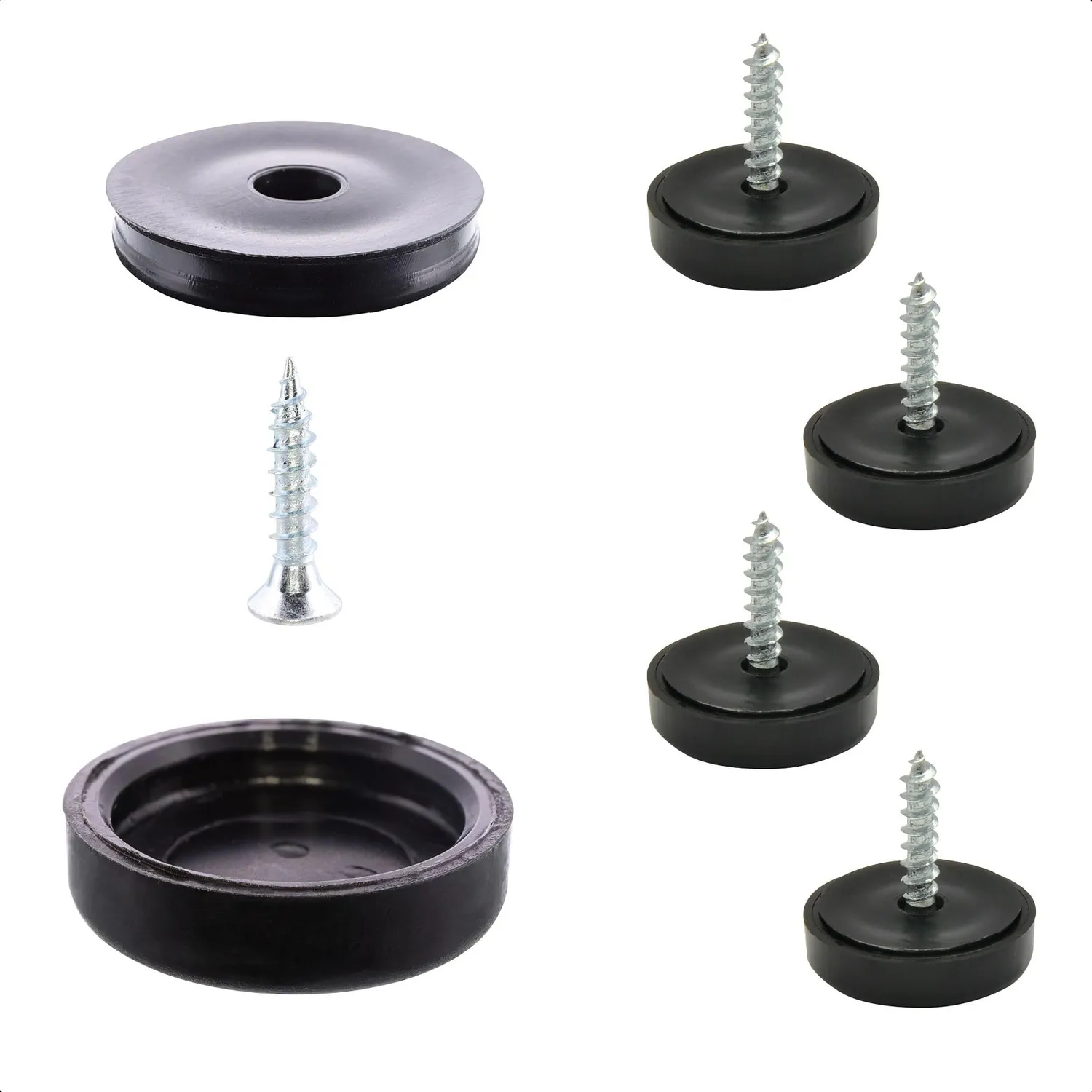Wagner QuickClick 16792599 feltrini avvitare 4 pezzi Ø25mm