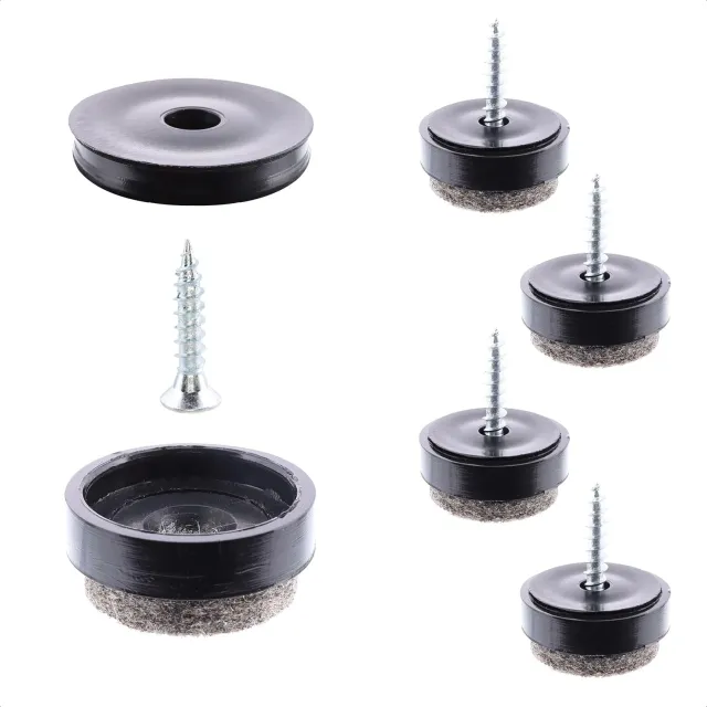 Wagner QuickClick 16791099 feltrini avvitare set 4 pezzi Ø17 mm feltro