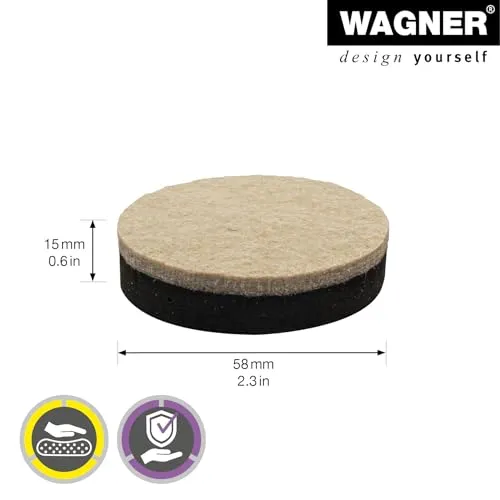 Wagner 15135899 feltrini antiscivolo 2 pezzi 58 mm