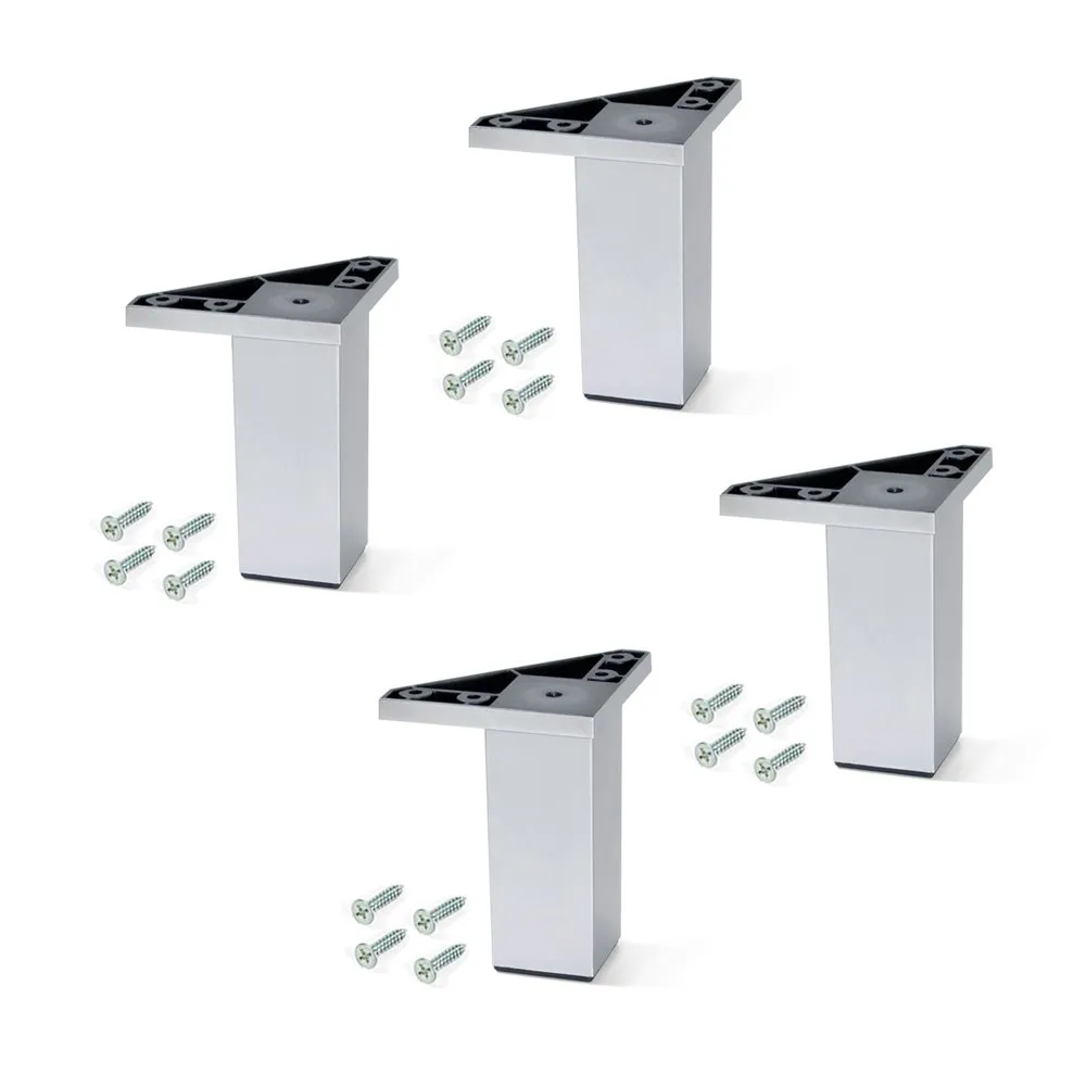 Emuca piedini cucina H 80 mm alluminio set 4 pezzi