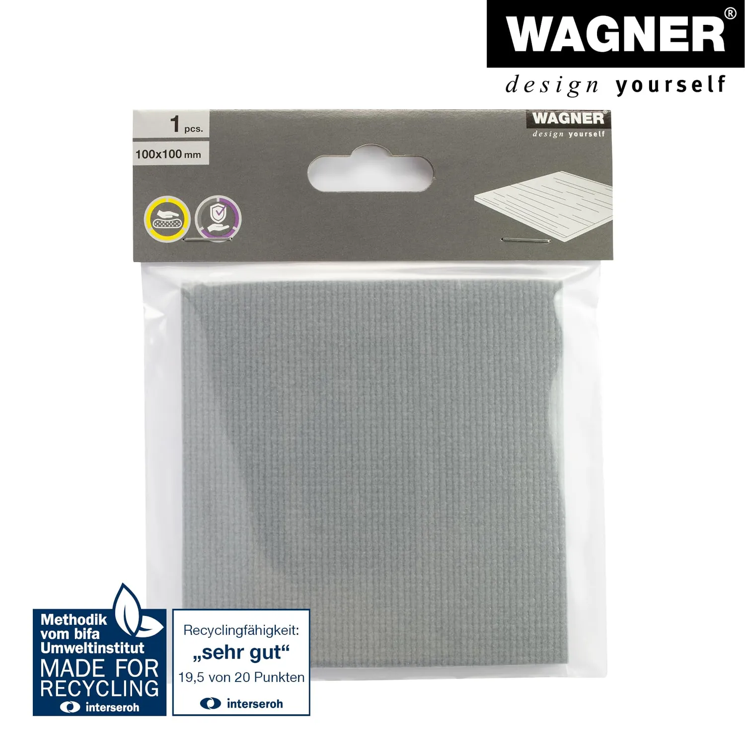 Wagner Soft Pad 16031099 gommini EVA 100x100 mm grigio