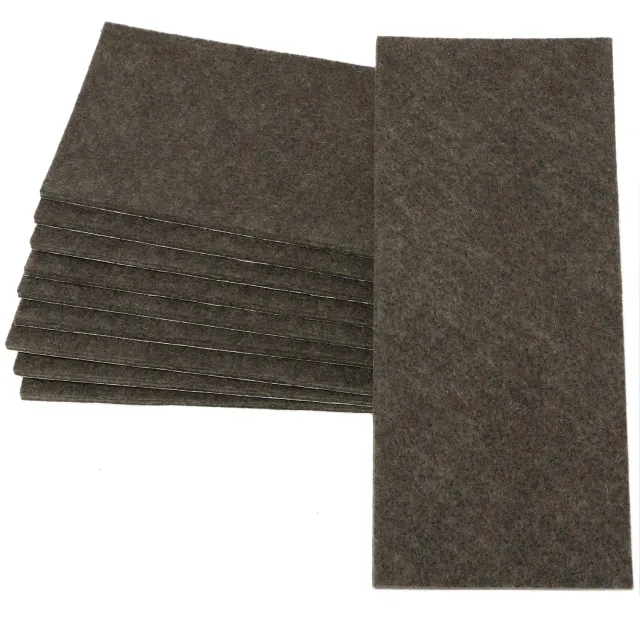Adsamm fogli feltro autoadesivo 80x180 mm marrone 10 pezzi 3,5 mm