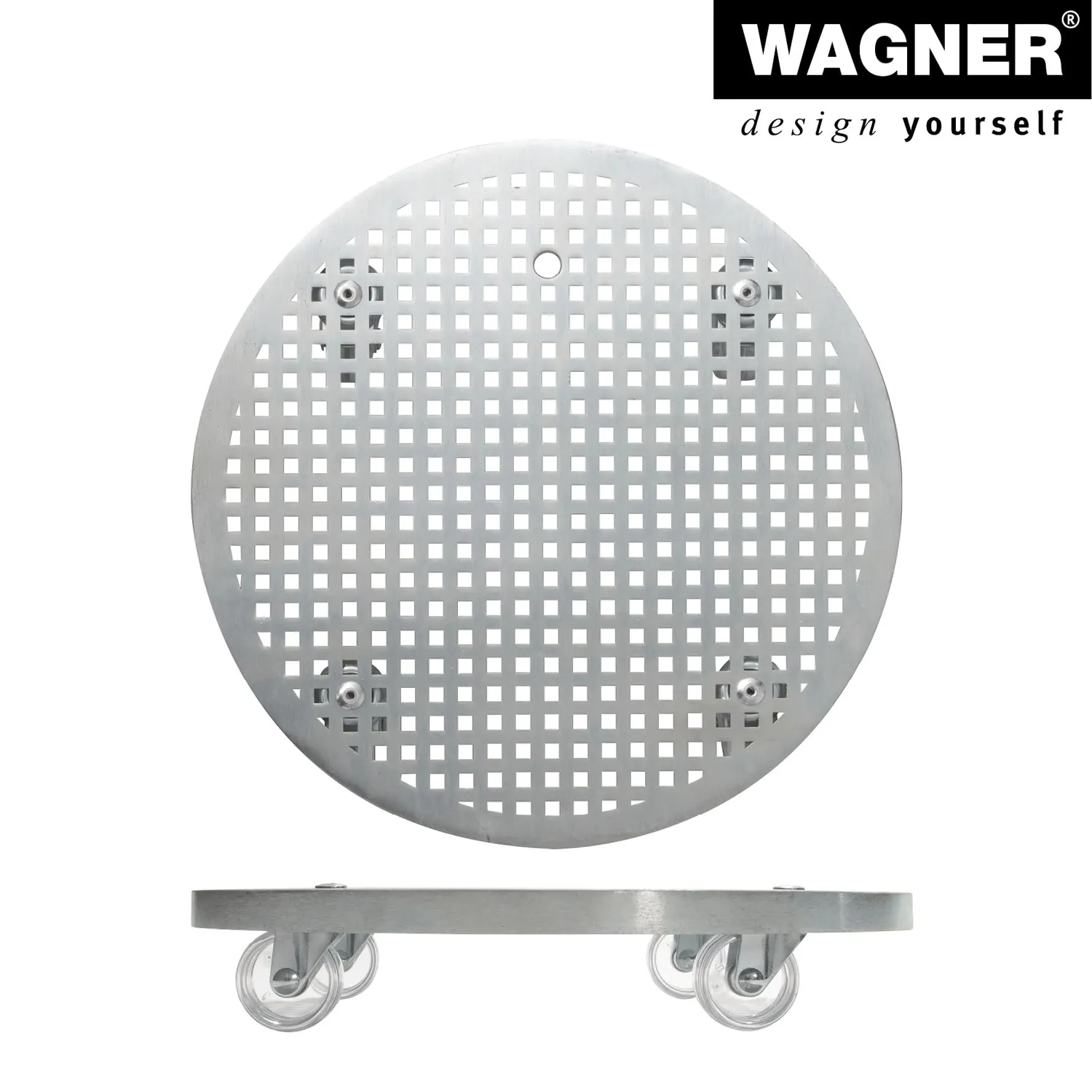 Wagner GH 0951 sottovaso con ruote Ø30 acciaio zincato 50 kg