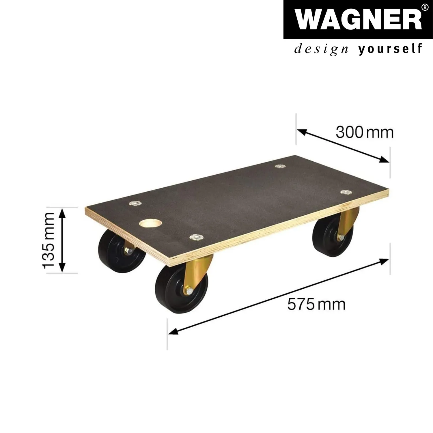 WAGNER MAXIGRIP MM 1301 carrello 57,5x30 cm portata 400kg