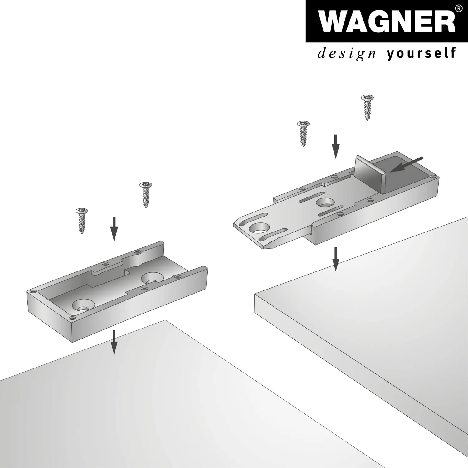 WAGNER QuickClick T-Connect QC 5009 connettori 2 pezzi nero