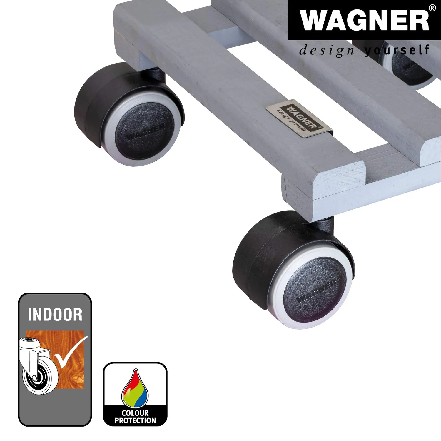 Wagner Creo Carrello per Piante 19x19 cm Grigio 50 kg