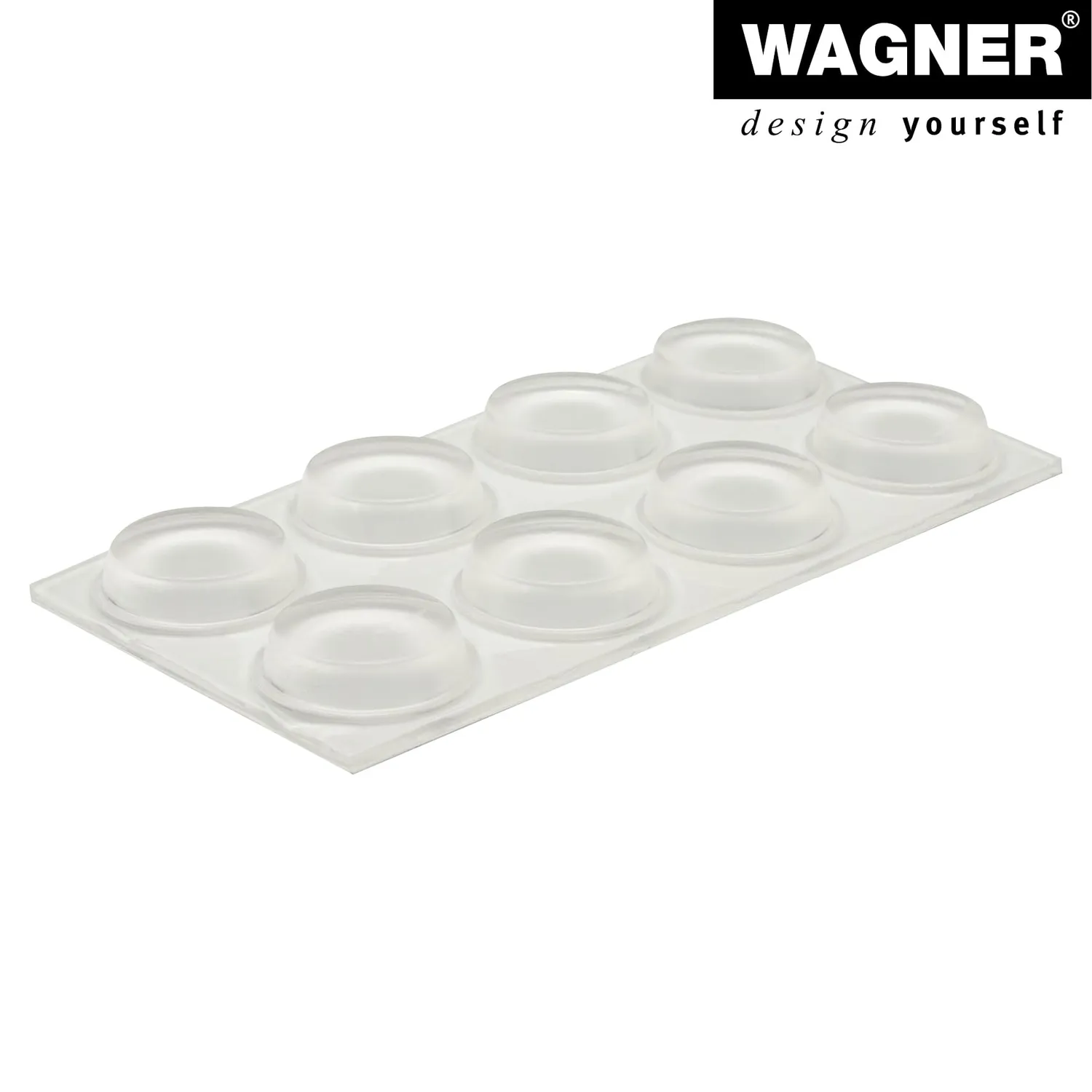Wagner 15300299 Paracolpi Elastici 12mm 24 Pezzi Trasparenti