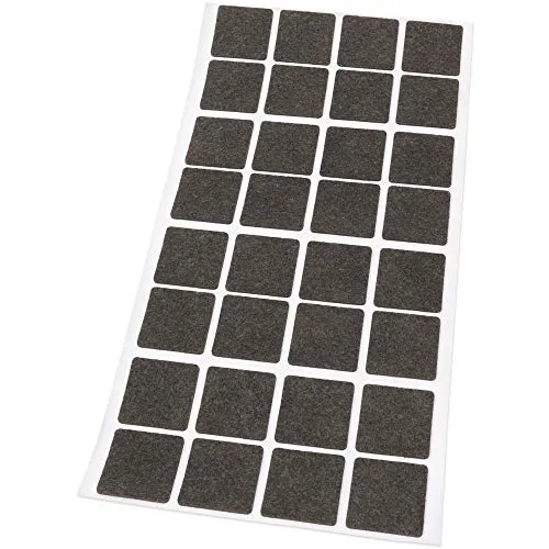 Adsamm Feltrini Ultrasottili 25x25 mm Marroni 32 Pezzi 1,5 mm