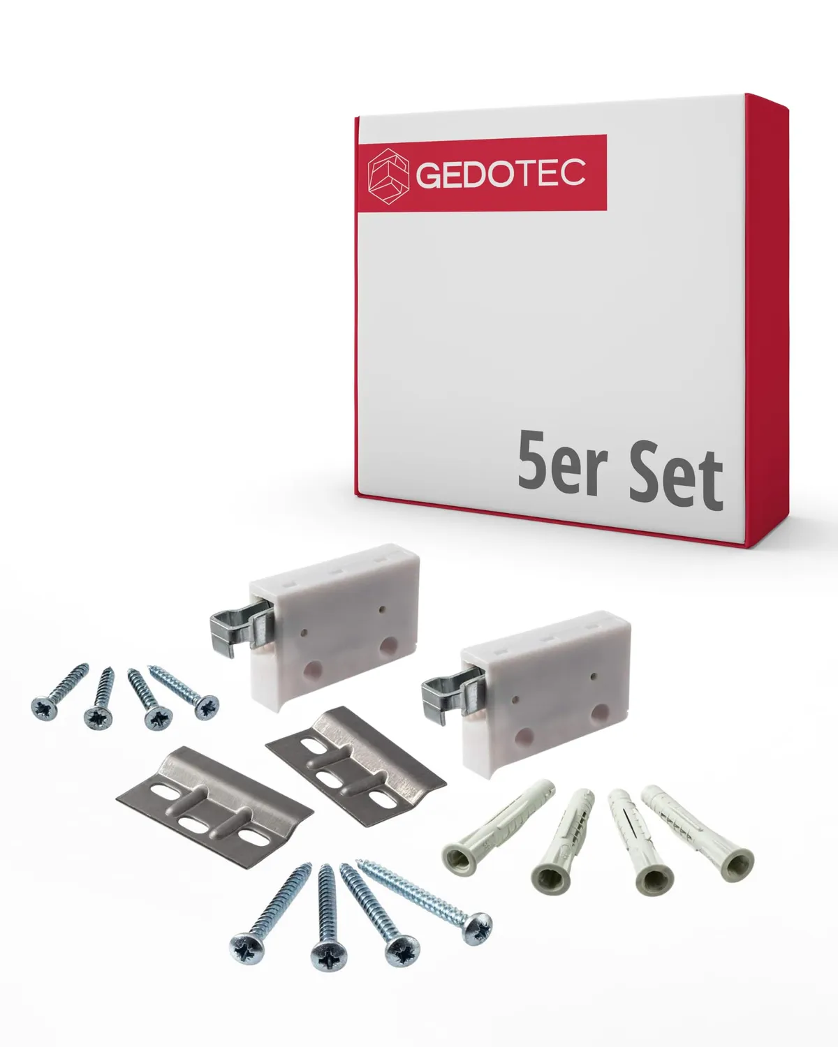 Gedotec H10630 Appendiabiti Pensili 1 Set Bianco 150 kg