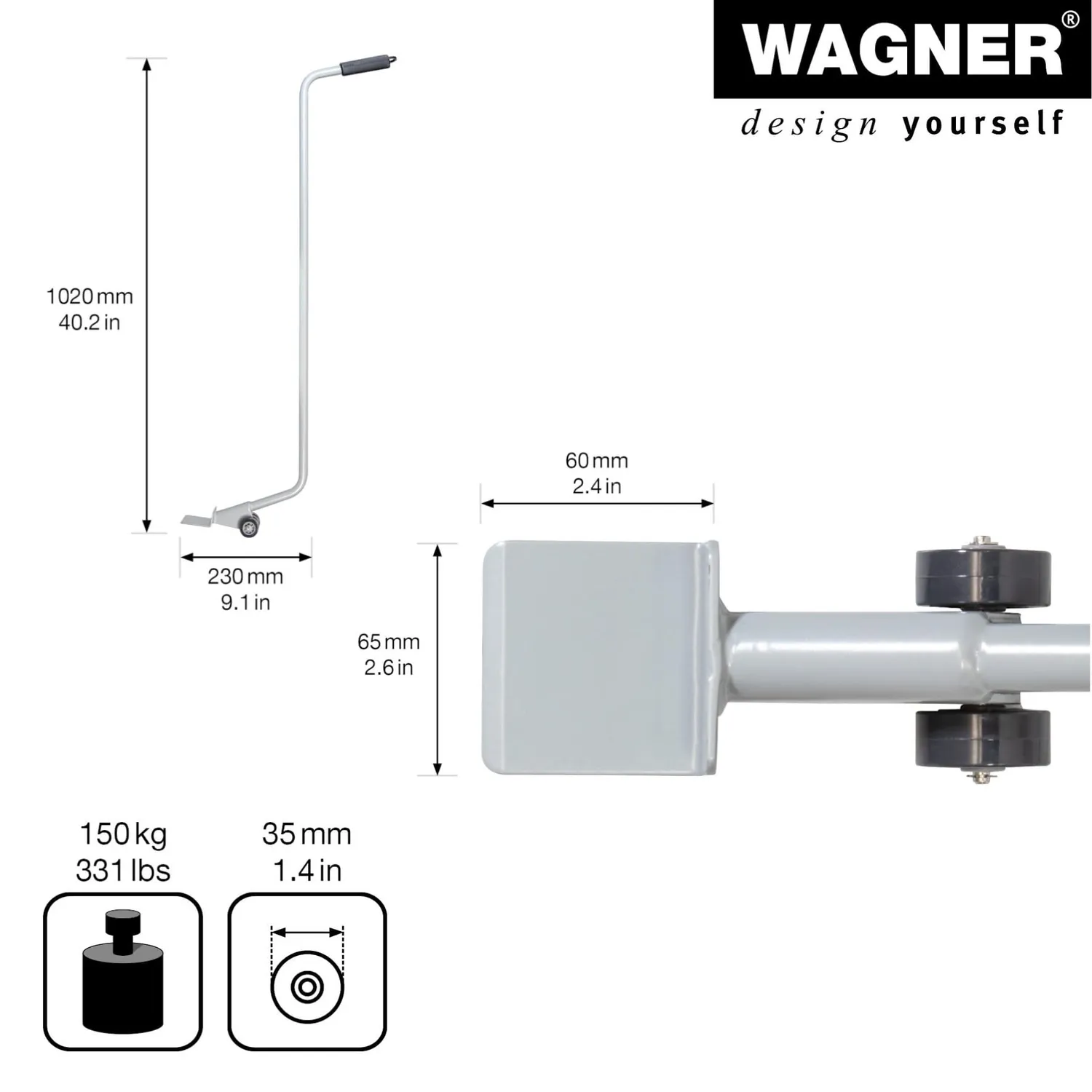 Wagner Lifter Sollevatore Mobili Acciaio 150 kg