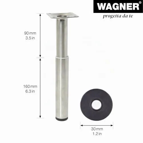 Wagner Telescope 12182901 gamba mobile regolabile 30 mm
