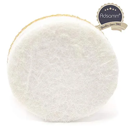 Adsamm feltrini bianchi 100 pezzi 26 mm alta densità
