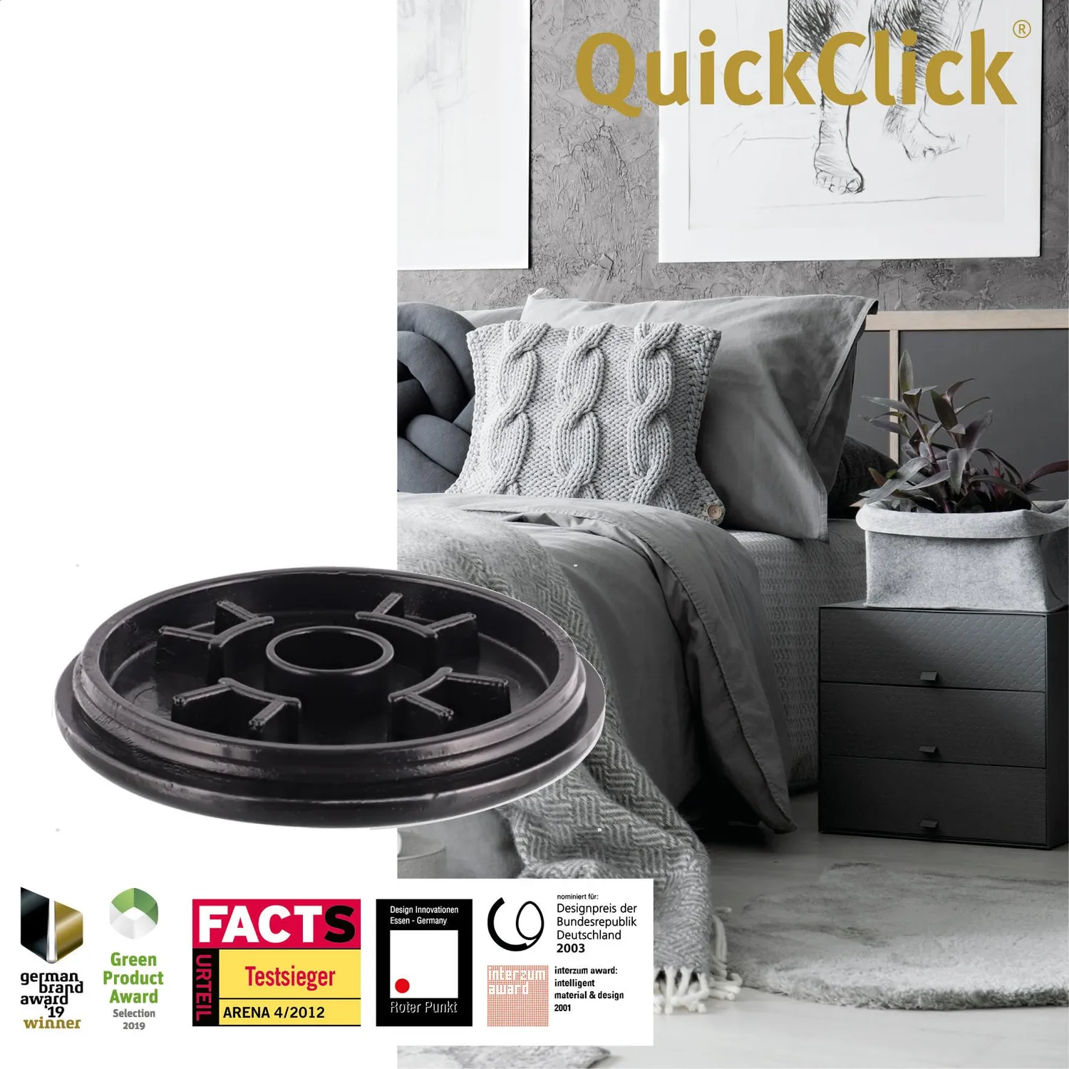 Wagner QuickClick Inserti Pattini Plastica Ø 50 mm 8 Pezzi