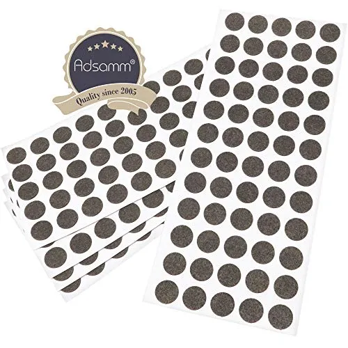 Adsamm ø 14 mm feltrini autoadesivi marrone 300 pezzi ultrasottili
