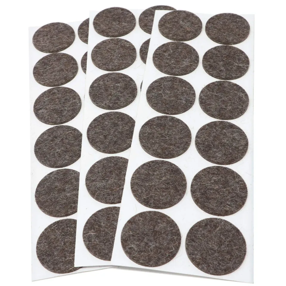 Adsamm Quality Feltrini Lana Tondi Ø 40 mm Marroni 36 pz 3 mm