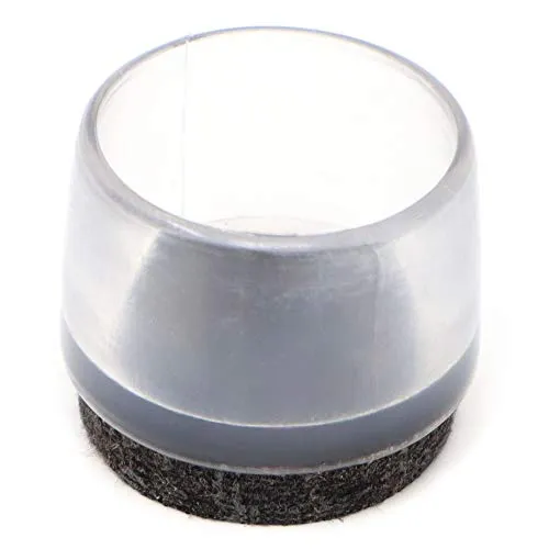 Adsamm Puntali esterni trasparenti 21-22 mm 4 pezzi feltro